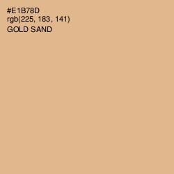#E1B78D - Gold Sand Color Image